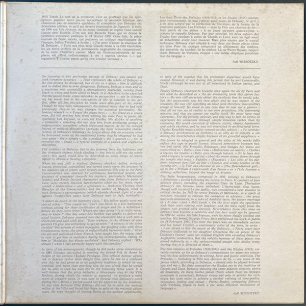 Weissenberg* , piano Debussy* : Children's Corner / Suite Bergamasque / La Fille Aux Cheveux de Lin / L'Isle Joyeuse / Etude Pour Les Arpèges / La Plus Que Lente (LP, Album)