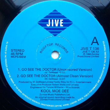 Kool Moe Dee : Go See The Doctor / Monster Crack (12")