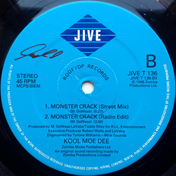 Kool Moe Dee : Go See The Doctor / Monster Crack (12")