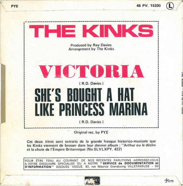 The Kinks : Victoria (7", Single)