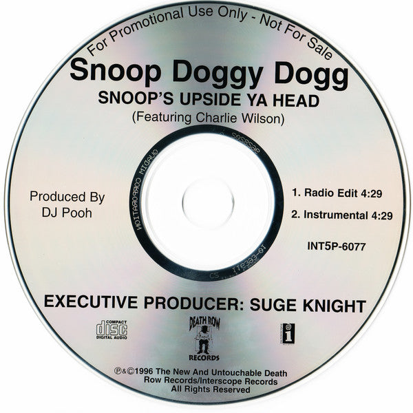 Snoop Dogg Featuring Charlie Wilson : Snoop's Upside Ya Head (CD, Single, Promo)