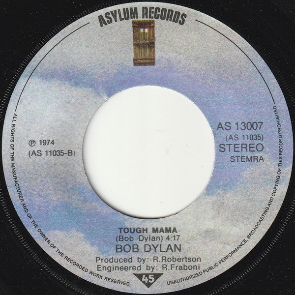 Bob Dylan : Something There Is About You (7", Single)