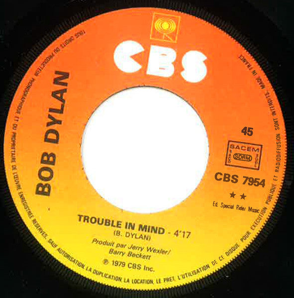 Bob Dylan : Man Gave Names To All The Animals / Trouble In Mind (7", Single)