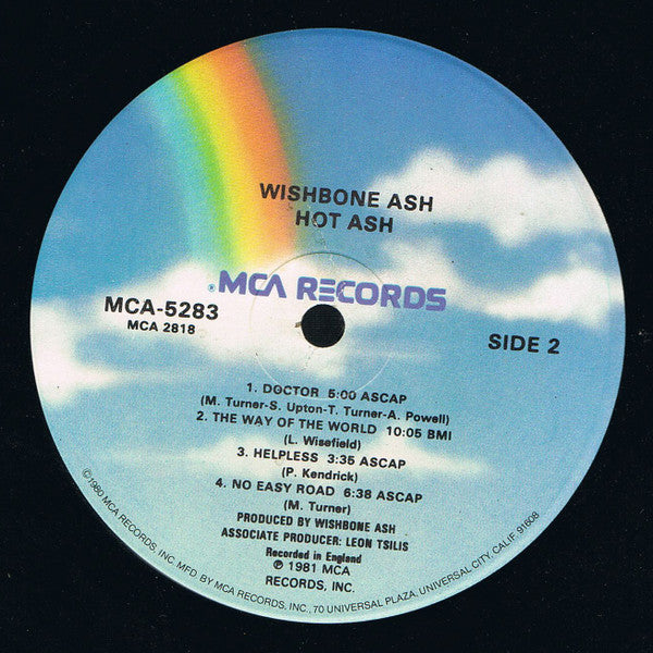 Wishbone Ash : Hot Ash Live (LP, Album, Glo)