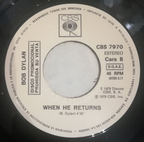 Bob Dylan : Man Gave Names To All The Animals (7", Promo)