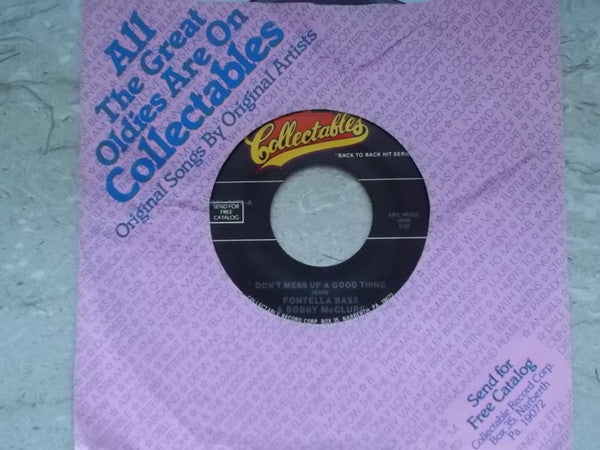 Fontella Bass & Bobby McClure / Fontella Bass : Don't Mess Up A Good Thing / Recovery (7", RE)