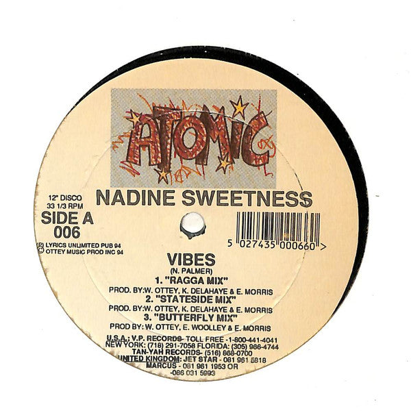 Nadine Sweetness / Lenny Mairs : Vibes / This Heart Of Mine (12")