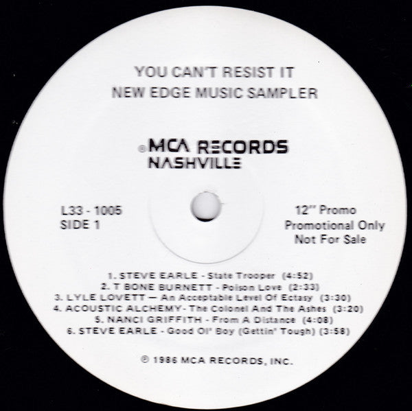 Various : You Can't Resist It: New Edge Music Sampler (LP, Promo, Smplr)