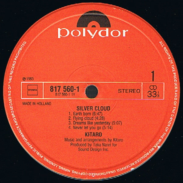 Kitaro : Silver Cloud (LP, Album)
