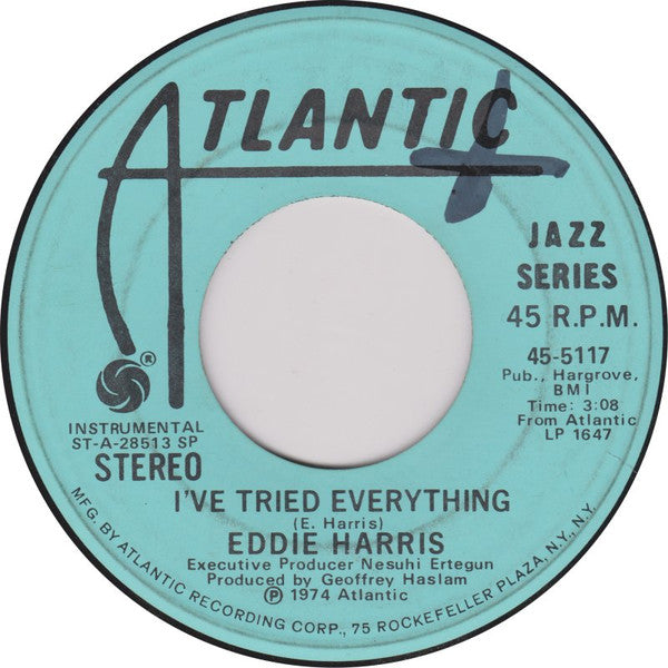 Eddie Harris : I've Tried Everything / Baby (7", Single, Promo, SP )