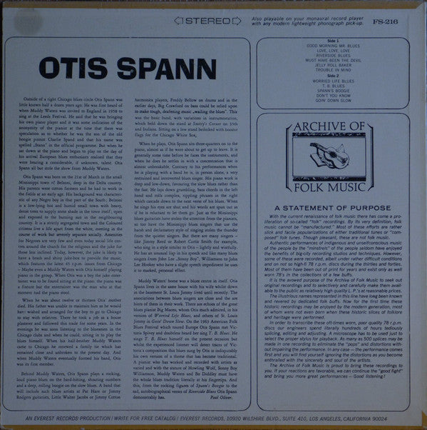 Otis Spann : Otis Spann (LP, Album)
