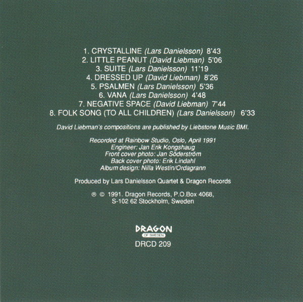 Lars Danielsson Quartet : Poems (CD, Album)
