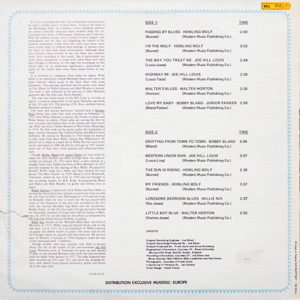 Various : Memphis Blues (LP, Comp, RE)
