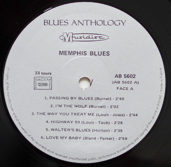 Various : Memphis Blues (LP, Comp, RE)