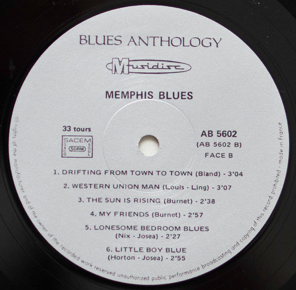 Various : Memphis Blues (LP, Comp, RE)