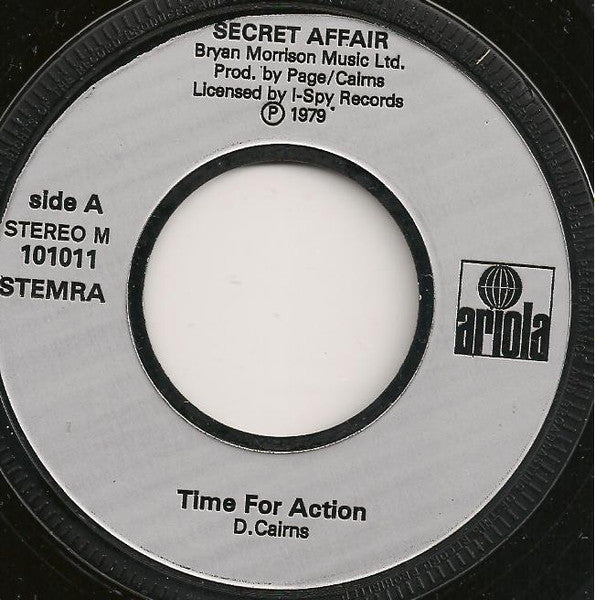 Secret Affair : Time For Action (7", Single)