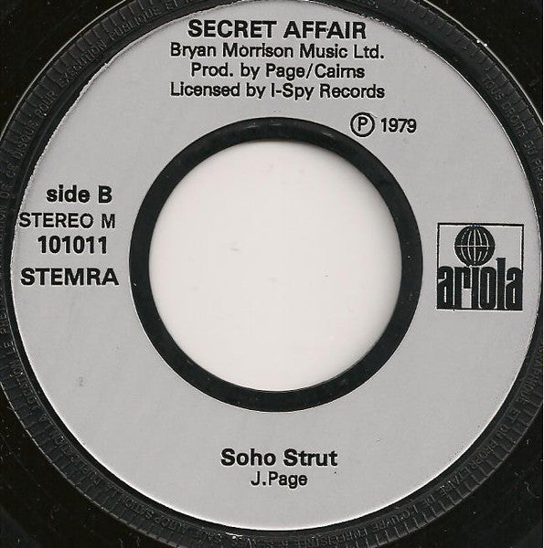 Secret Affair : Time For Action (7", Single)