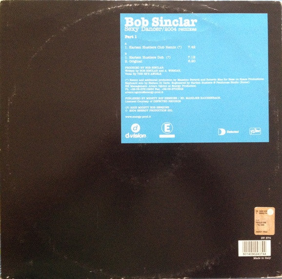 Bob Sinclar : Sexy Dancer (2004 Remixes Part 1) (12")
