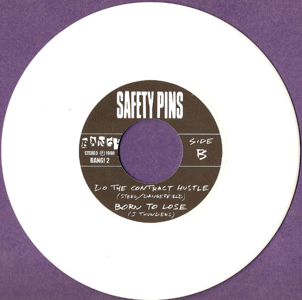 Safety Pins : Crazy Man (7", Whi)