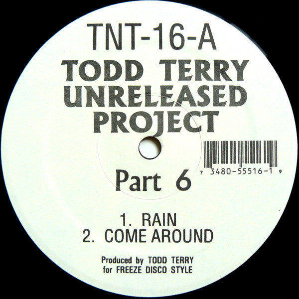 Todd Terry : Unreleased Project Part 6 (12")