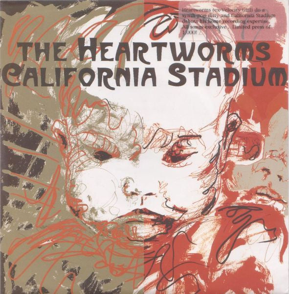 Heartworms / California Stadium : Split (7", Single, Ltd)