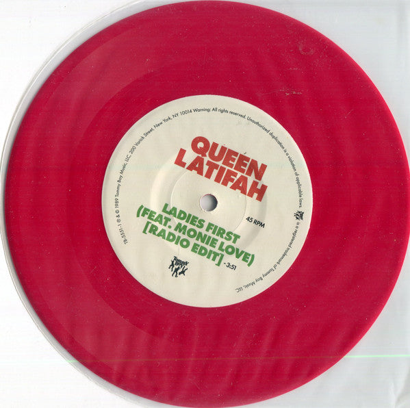 Queen Latifah : Ladies First / Come Into My House (7", Single, Ltd, M/Print, Red)