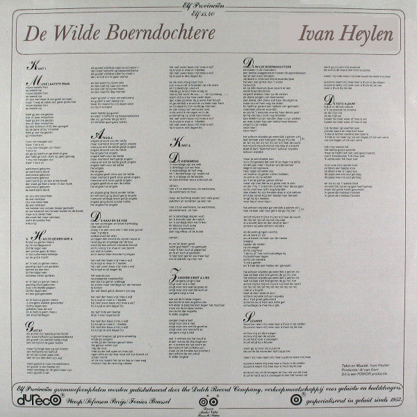 Ivan Heylen : De Wilde Boerndochtere (LP, Album)