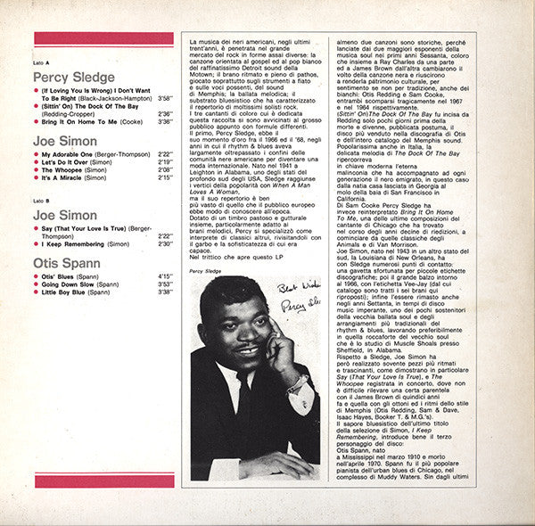 Various : Percy Sledge / Joe Simon / Otis Spann (LP, Comp)