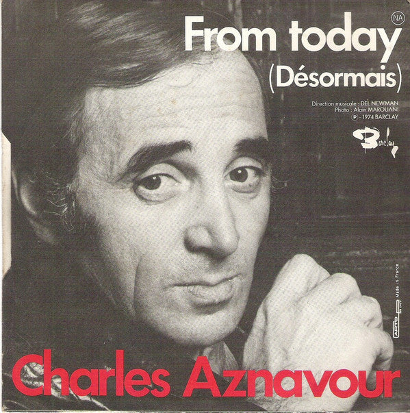 Charles Aznavour : The "I Love You Song" (Je T'aime) (7", Single)