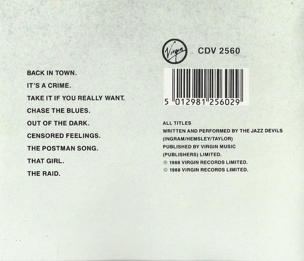 The Jazz Devils : Out Of The Dark (CD, Album)