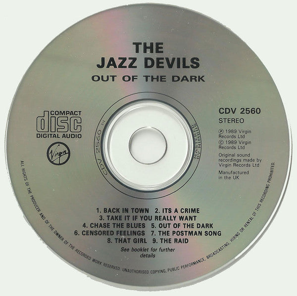 The Jazz Devils : Out Of The Dark (CD, Album)