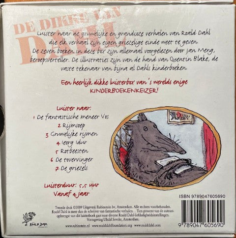 Roald Dahl, Jan Meng : De Dikke Van Dahl (5xCD + Box)
