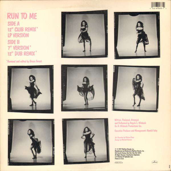 Angela Winbush : Run To Me (12")