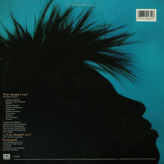 Nona Hendryx : Why Should I Cry? (Extended Version) (12", Single)