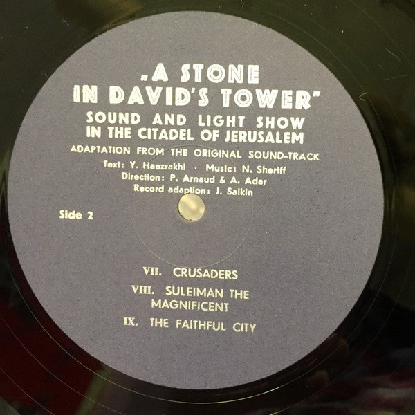 Noam Sheriff : A Stone In David's Tower (Sound And Light Show In The Citadel Of Jerusalem) (LP, Album)