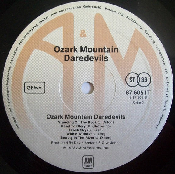 The Ozark Mountain Daredevils : The Ozark Mountain Daredevils (LP, Album)