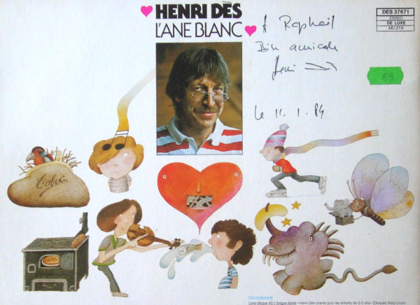 Henri Dès : Cache-Cache Volume 4 - L'Ane Blanc (LP, Album)