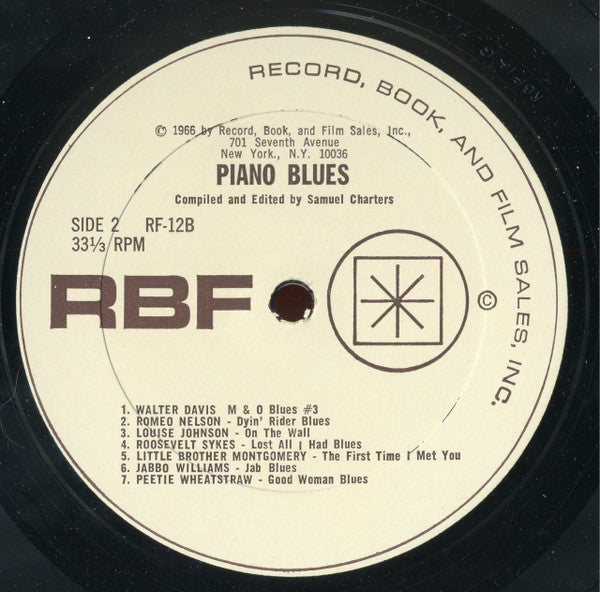 Various : Piano Blues (LP, Comp)