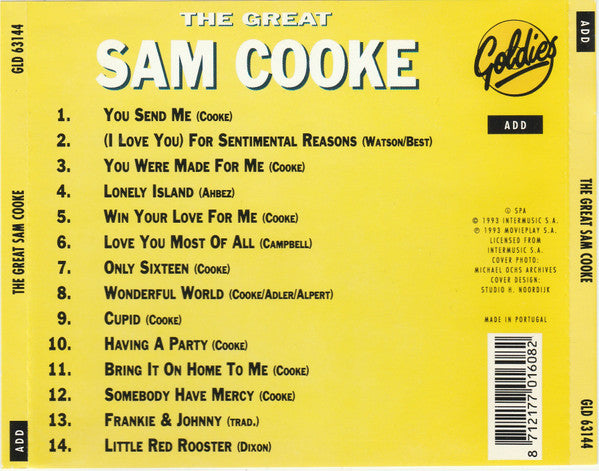 Sam Cooke : The Great Sam Cooke (CD, Comp)