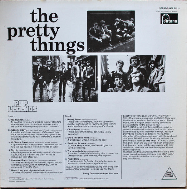 The Pretty Things : The Pretty Things (LP, Album, RE)