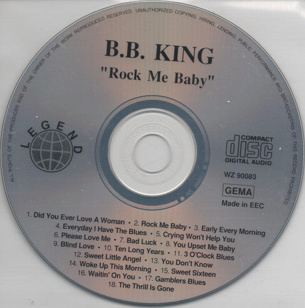 B.B. King : Rock Me Baby (CD, Comp)