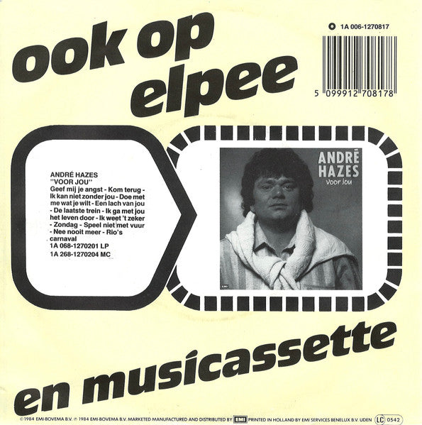 André Hazes : Geef Mij Je Angst (7", Single, Str)