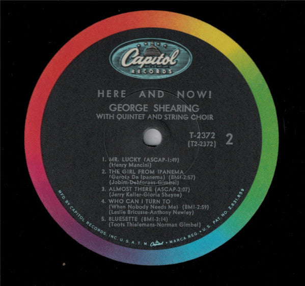 The George Shearing Quintet With String Choir* : Here & Now! (LP, Album, Mono)