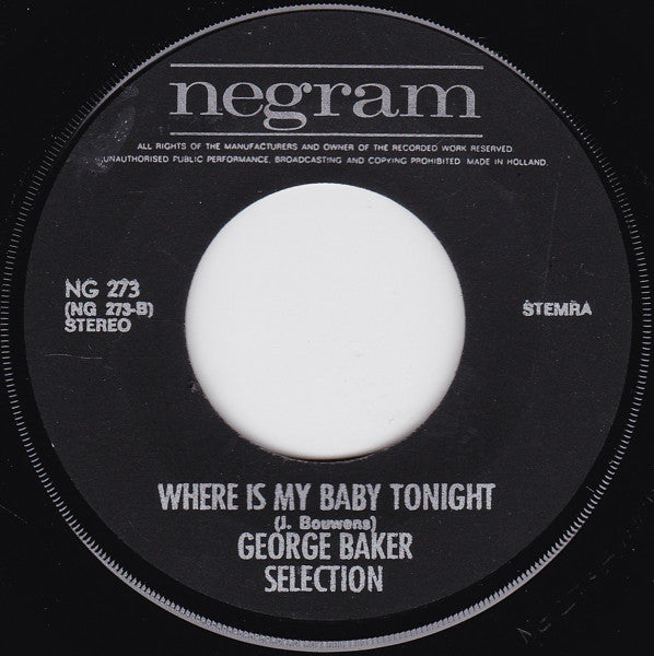 George Baker Selection : Holy Day (7")