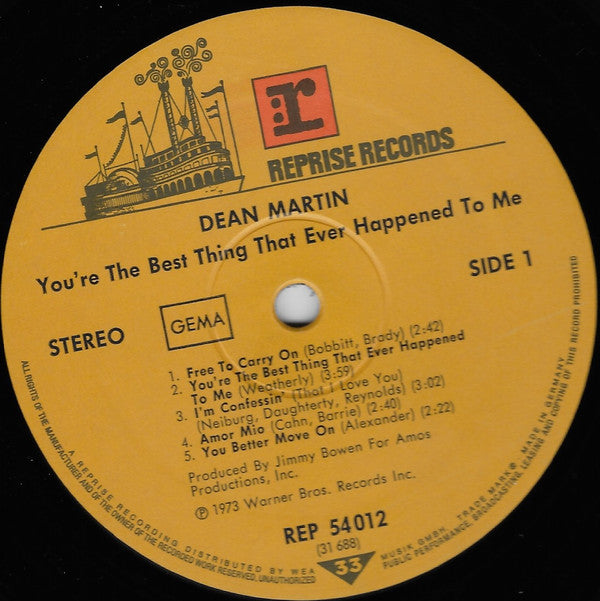 Dean Martin : You're The Best Thing That Ever Happened To Me (LP, Album)