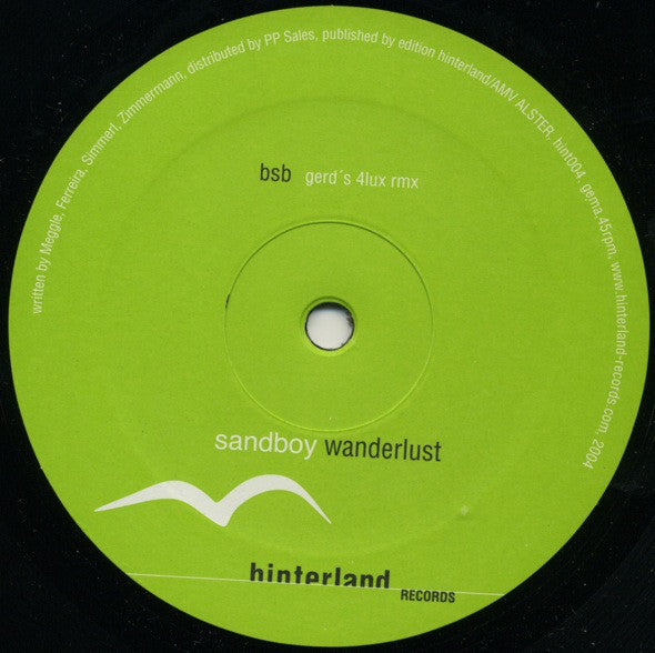 Sandboy : Wanderlust Remix EP (12")