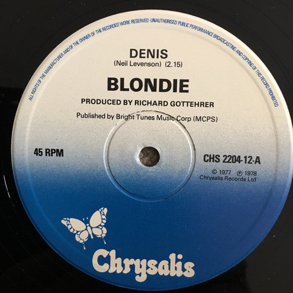 Blondie : Denis (12", Single, Red)
