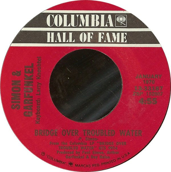 Simon & Garfunkel : Bridge Over Troubled Water / Cecilia (7", RE, Styrene)