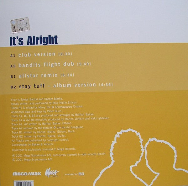 Filur Meets Miss Nellie Ettison* : It's Alright (12")