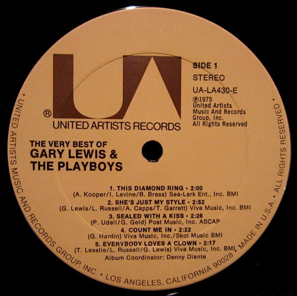 Gary Lewis & The Playboys : The Very Best Of Gary Lewis & The Playboys (LP, Comp)